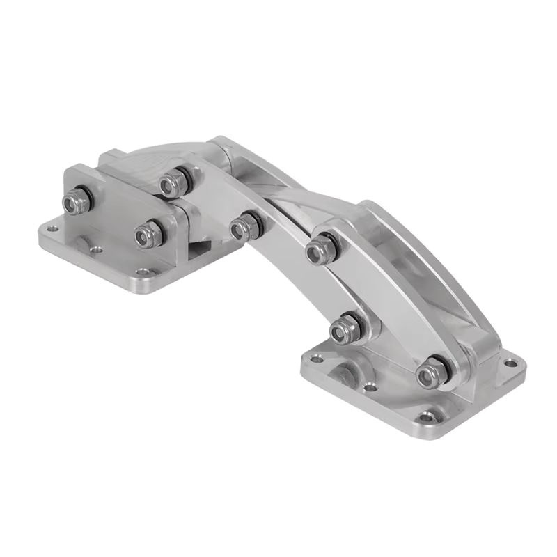 AUTOVIC Versteckte Scherenscharnier-Basishalterung aus Aluminium in Silber, 90 Grad einstellbar mit Edelstahl-Hardware und Nylon-Wellenbuchsen - Bild 2