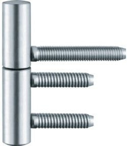 BAKA Einbohrband B 1-15 vernickelt 2-teilig für Holztüren bis 40 kg in Silber - Bild 1