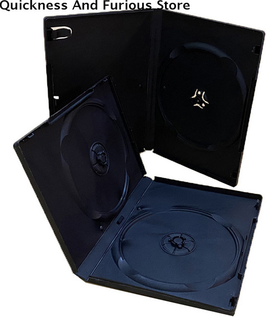 KOQZM Schwarze DVD-Box aus PP-Kunststoff als leere Schutzhülle für 1-2 Discs - Bild 1