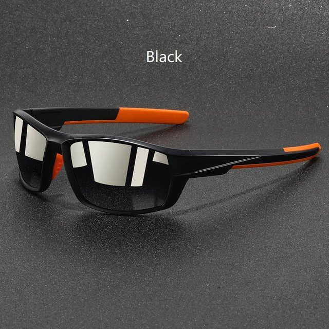 Sportsonnenbrille, rectangular, unisex, Vollrand, plastic, black - Bild 1