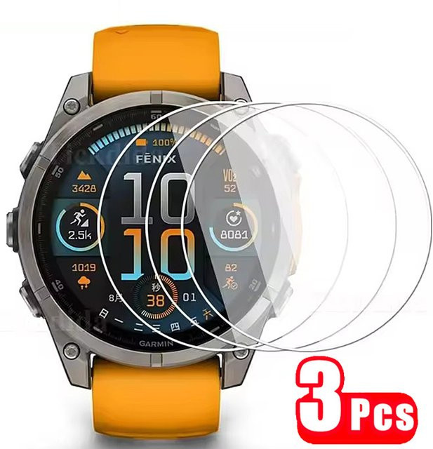 Garmin Smartwatch Screen Protector, gehärtetes Glas, 47 mm, 51 mm - Bild 1