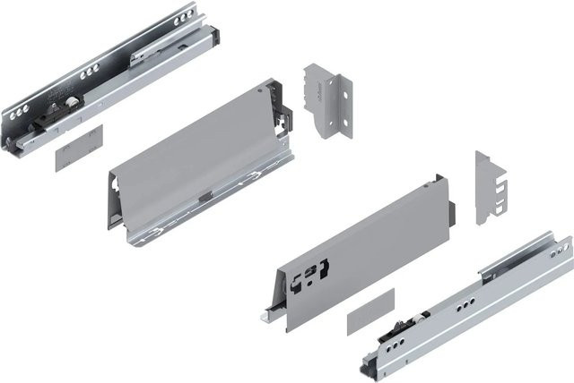 Blum Tandembox antaro M Vollauszug mit Blumotion Soft-Close, Grau, Tiefe: 270 mm, Tragkraft: 30 kg - Bild 1
