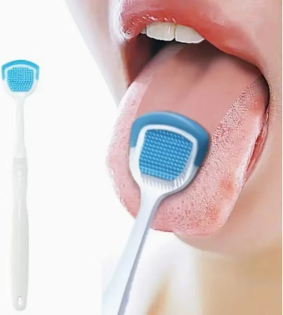 Zungenschaber, Zungenreiniger für Erwachsene, Unisex - Bild 1
