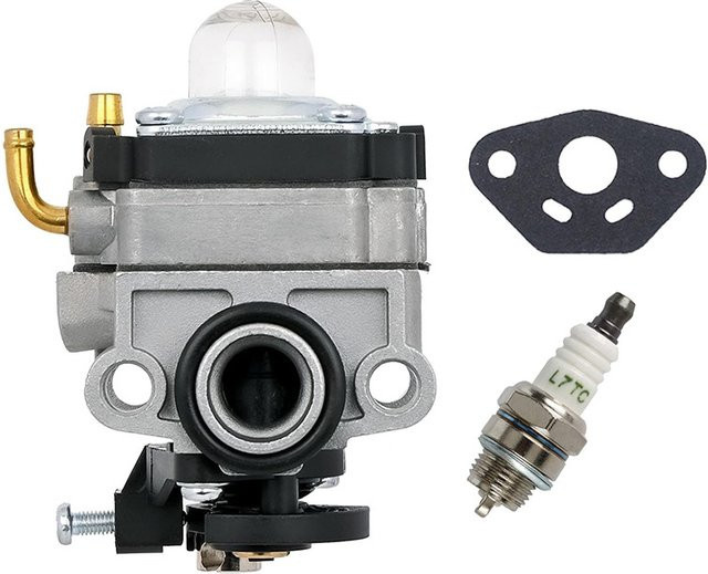 Walbro WYL-19 Vergaser-Set mit Zündkerze in Silber für Shindaiwa T230 T230X T230XR-EMC String Trimmer - Bild 1