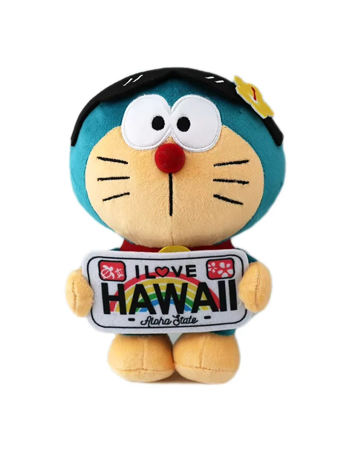 Doraemon Hawaii Plüschtier, 20cm, Blau - Bild 4
