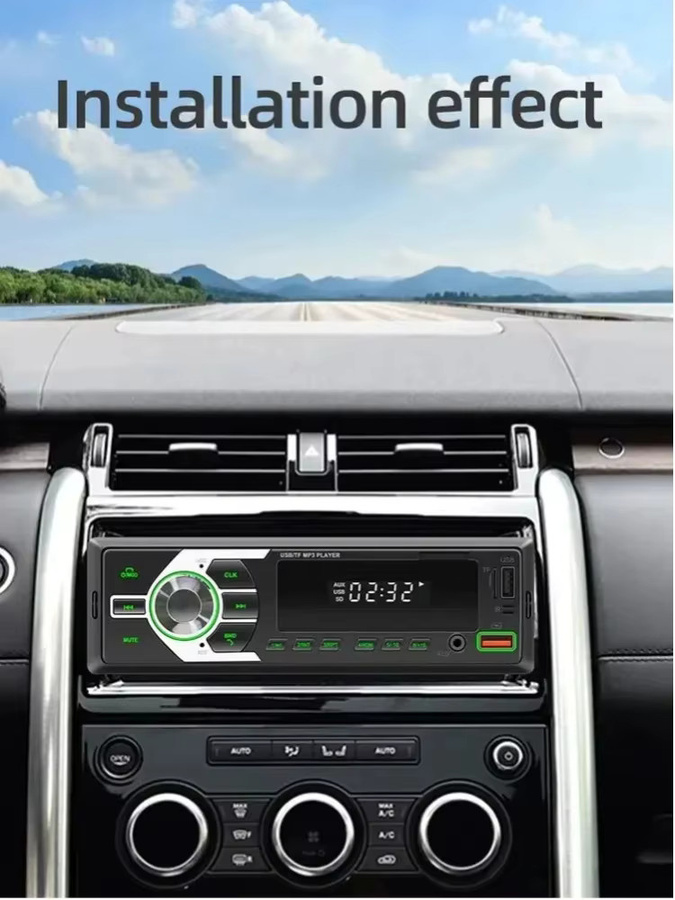 ESSGOO Autoradio 1DIN Universal mit Bluetooth, Freisprechfunktion, MP3-Player, USB und Aux-In in Schwarz mit 7 Farben - Bild 7