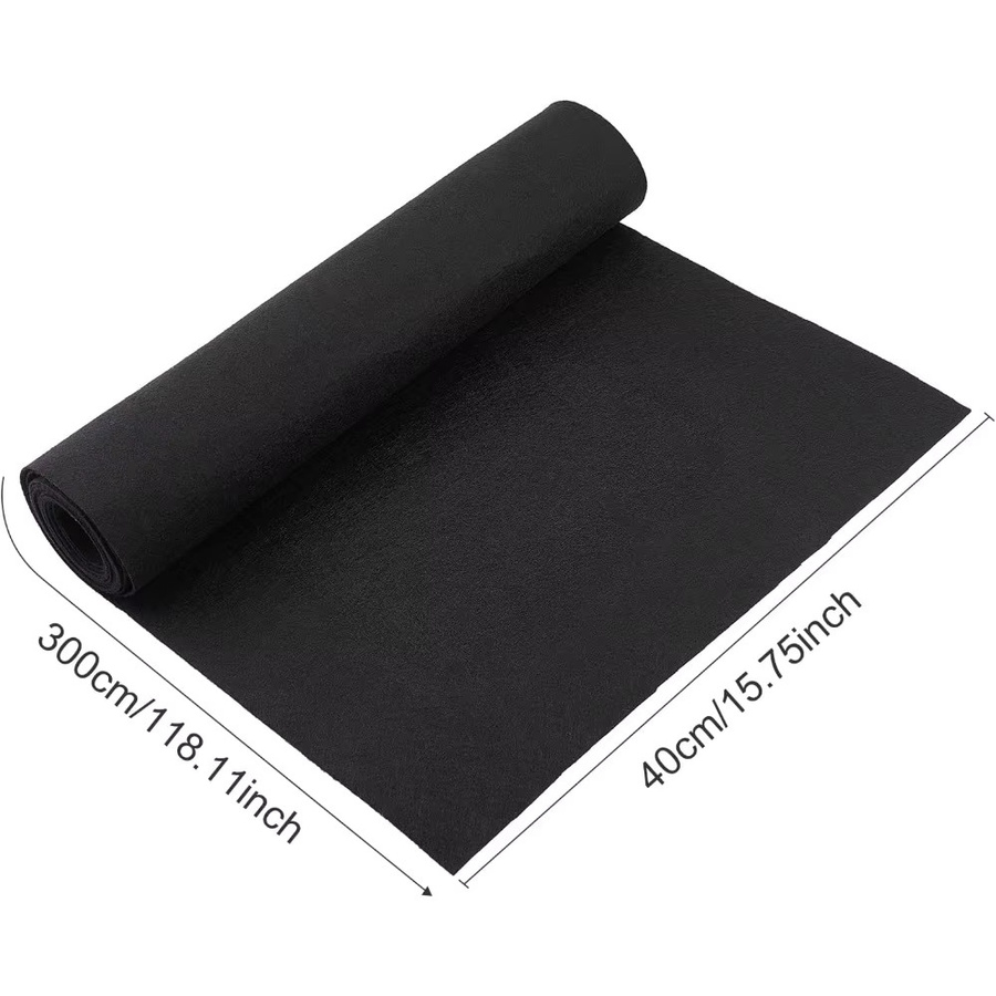 Schwarze Filzrolle zum Basteln und Nähen, Dicke: 0,9 mm, Breite: 40 cm, Länge: 300 cm - Bild 2