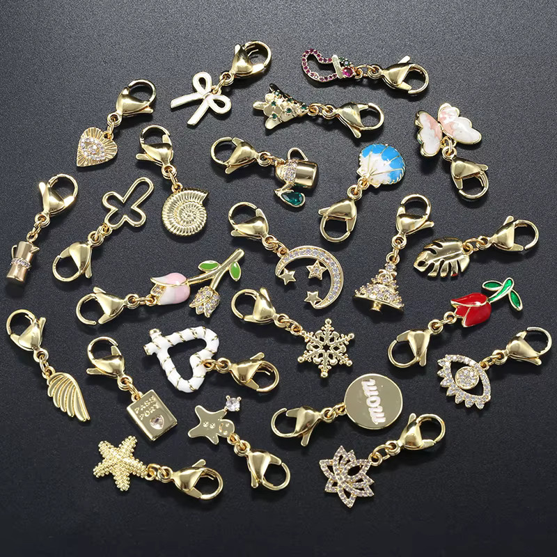 ZHUKOU Messinganhänger, 18K vergoldet, Gold, Unisex - Bild 2