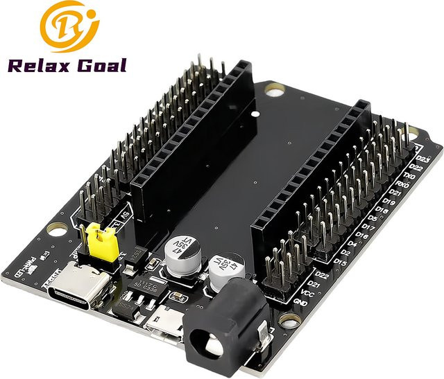 OLNYLO ESP32-WROOM-32 Erweiterungs-Entwicklungsplatine DEVKIT V1 30P Power Board Modul mit Wi-Fi und Bluetooth in Schwarz - Bild 1