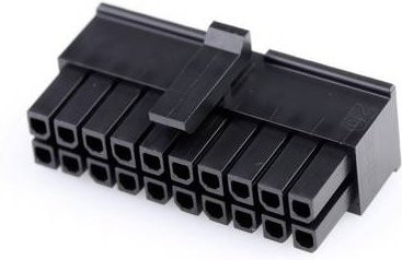 Molex Buchsengehäuse-Kabel Schwarz, 20 Polzahl, Rastermaß: 3 mm, Kunststoff - Bild 1