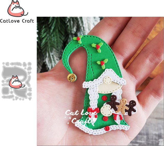 Metall-Ausstechformen für Weihnachts-Lebkuchen und Plätzchen mit Zwergen-Motiv für DIY-Bastelarbeiten und Scrapbooking - Bild 1