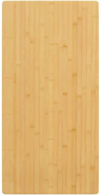 vidaXL Tischplatte aus Bambus, beige, B: 100 cm, T: 50 cm, H: 1,5 cm - Bild 1