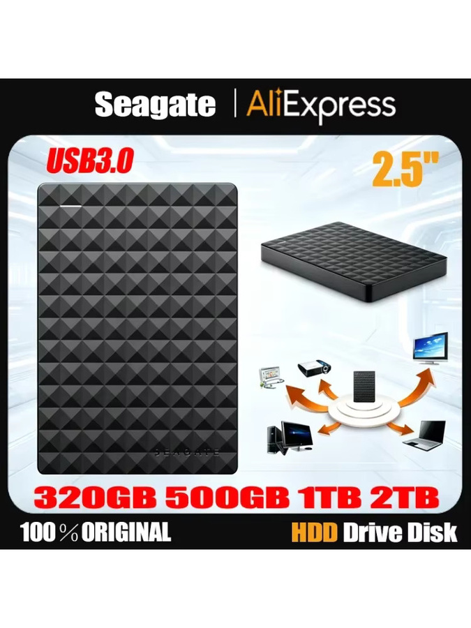 Seagate Externe Festplatte USB 3.0 Tragbare 2,5 Zoll HDD Schwarz 500 GB - Bild 5