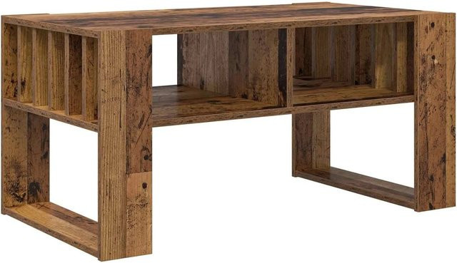 vidaXL Couchtisch aus Holzwerkstoff in Braun, modern und rechteckig, B/T/H: 92 x 49,5 x 45 cm - Bild 1