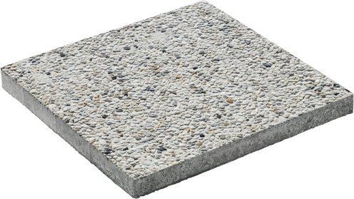Diephaus Waschbeton Terrassenplatte Beton Weiß B/T/H: 40 x 40 x 4 cm - Bild 1