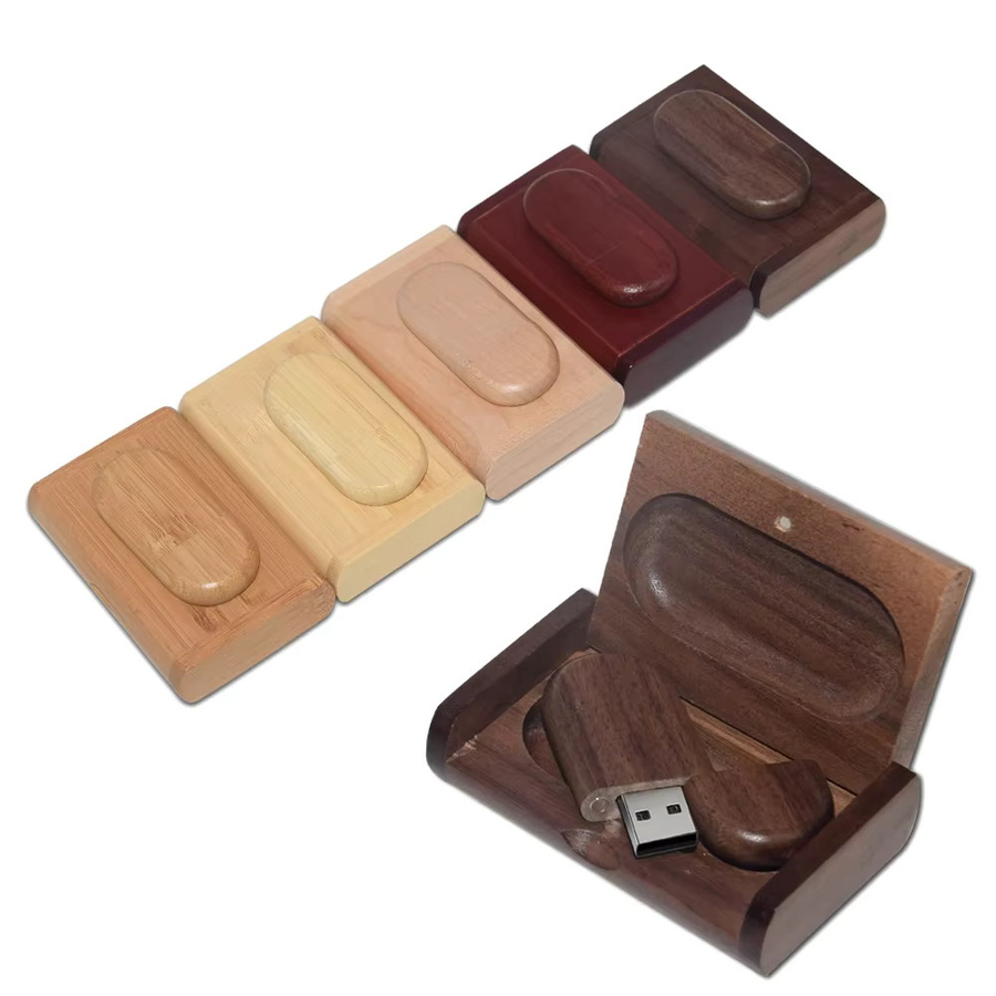 JASTER USB 3.0 Flash-Laufwerk aus Bambus Holz in Braun - Bild 3