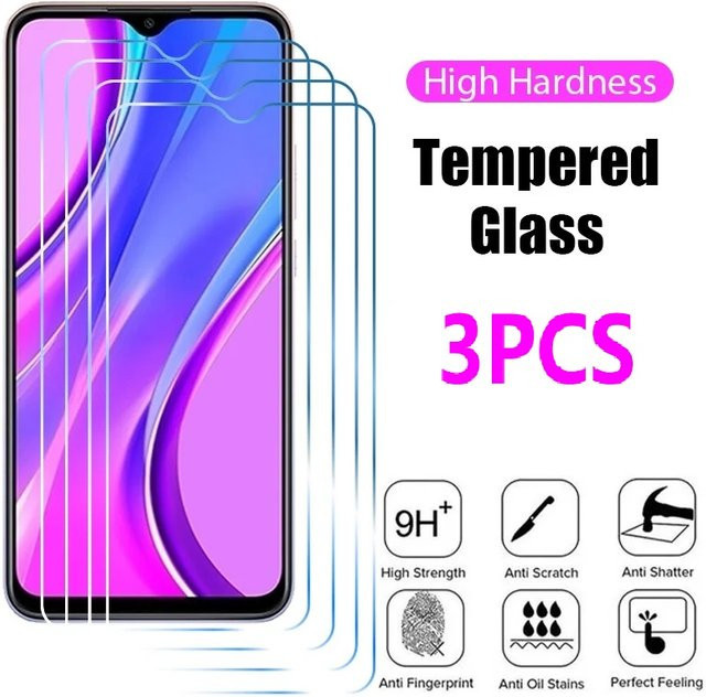 3er-Pack gehärtetes Glas Displayschutzfolie für Samsung Galaxy M04 M10 M11 M12 M13 M14 M21 M22 M23 M32 M33 M34 M42 M51 M52 M53 M54 M62 in Transparent - Bild 1