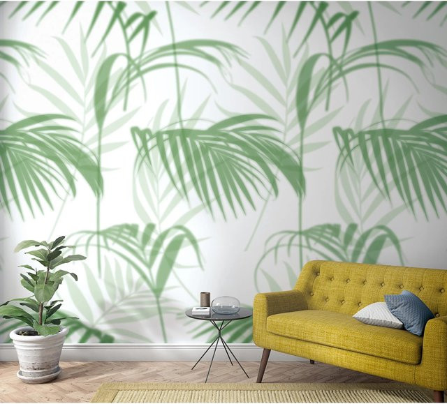 Marburg Vliestapete Smart Art Easy Floral Pflanzen Grün-Grau B: 159 cm x H: 270 cm - Bild 1
