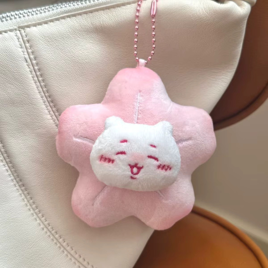 jiyi Kirschblüten-Plüsch-Schlüsselanhänger, Usagi, Rosa / Pink - Bild 2