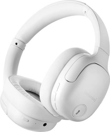 Intenso O400HA Over-Ear Kopfhörer in Weiß mit Bluetooth und 3,5 mm Klinkenanschluss, faltbar - Bild 1