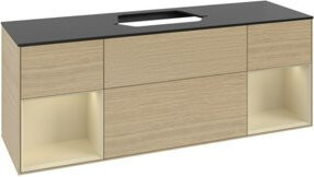 V&B Waschtischunterschrank Finion in Beige lackiert, B/T/H: 160 x 60 x 50,1 cm - Bild 1