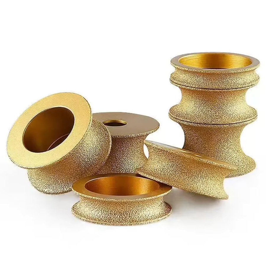 DAZZLEEX Schleifscheibe Bullnose für Trocken-Vakuum-Lötung, Schleifrad für Marmorkanten, Durchmesser: 74 mm, Breite: 20 mm - Bild 3