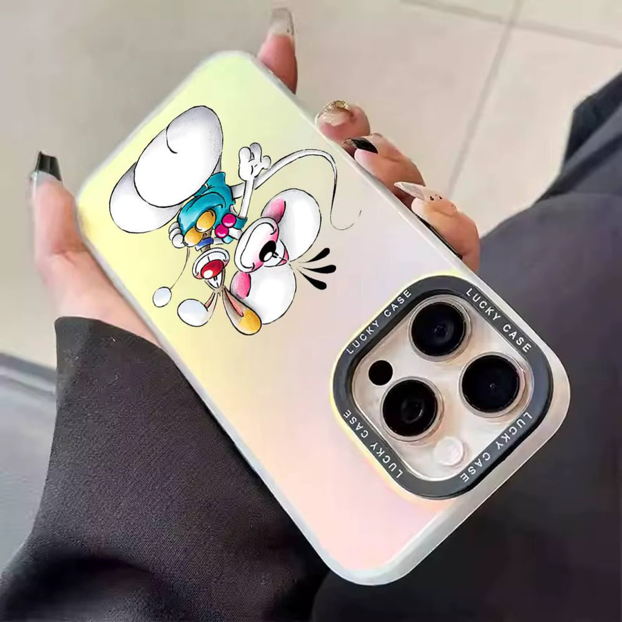 D-Diddl Ratte Handyhülle im Laser-Design für iPhone 11 bis iPhone 17, Farbe Silber - Bild 4