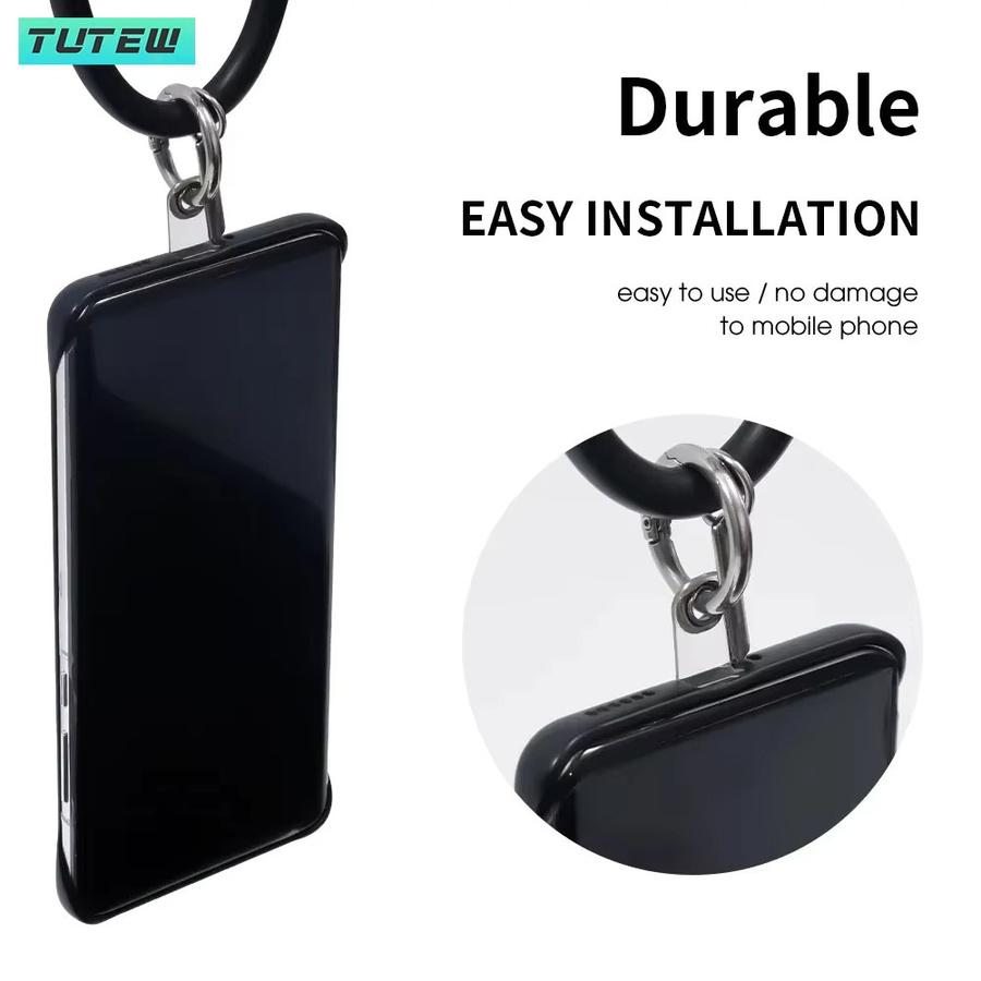 Tutew Universal Handy Anti-Verlust Lanyard mit transparentem Clip und abnehmbarem Trageschnur-Strap - Bild 6