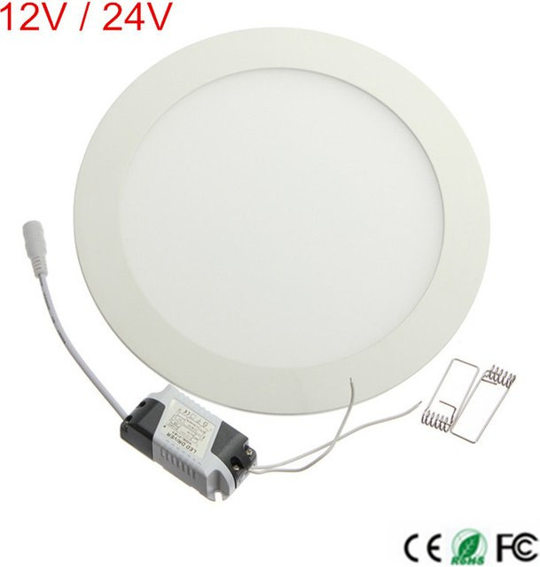 SEACAT LED-Einbauleuchte in Weiß mit Treiber für 12V und 24V AC/DC als moderne runde Deckenleuchte im Downlight-Design - Bild 1