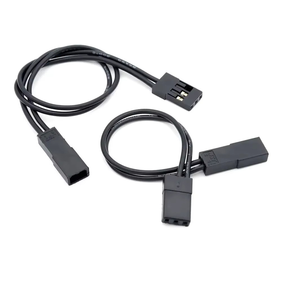 NeebRC Motor Lüfter Verlängerung Kabel, Silikon, Schwarz, Zubehör - Bild 2