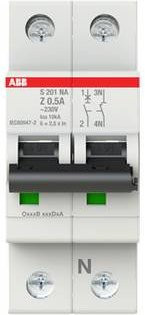 ABB S201-Z0.5NA Leitungsschutzschalter 0,5A 230V in Weiß - Bild 1