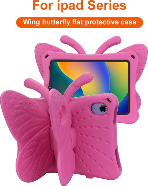 3D-Schmetterlings-Schutzhülle aus EVA für Apple iPad und iPad Mini in Orange oder Pink - Bild 1