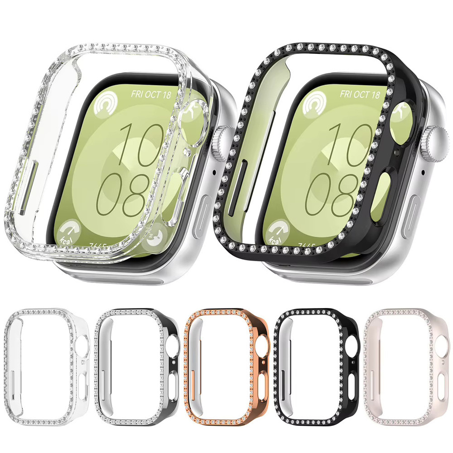 Schutzhülle für Huawei Watch Fit 3, Kristall, transparent, Bling - Bild 2