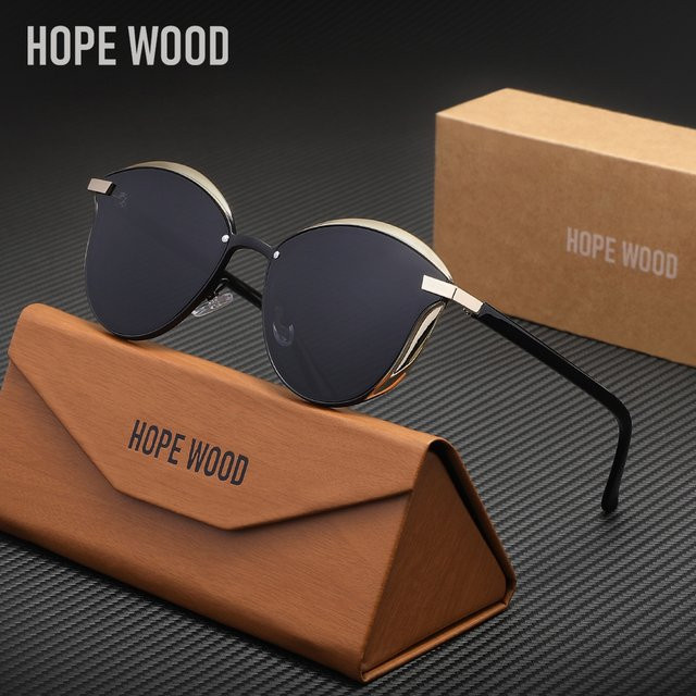 HOPEWOOD Polarisierte Sonnenbrille, Damen, Schwarz - Bild 1