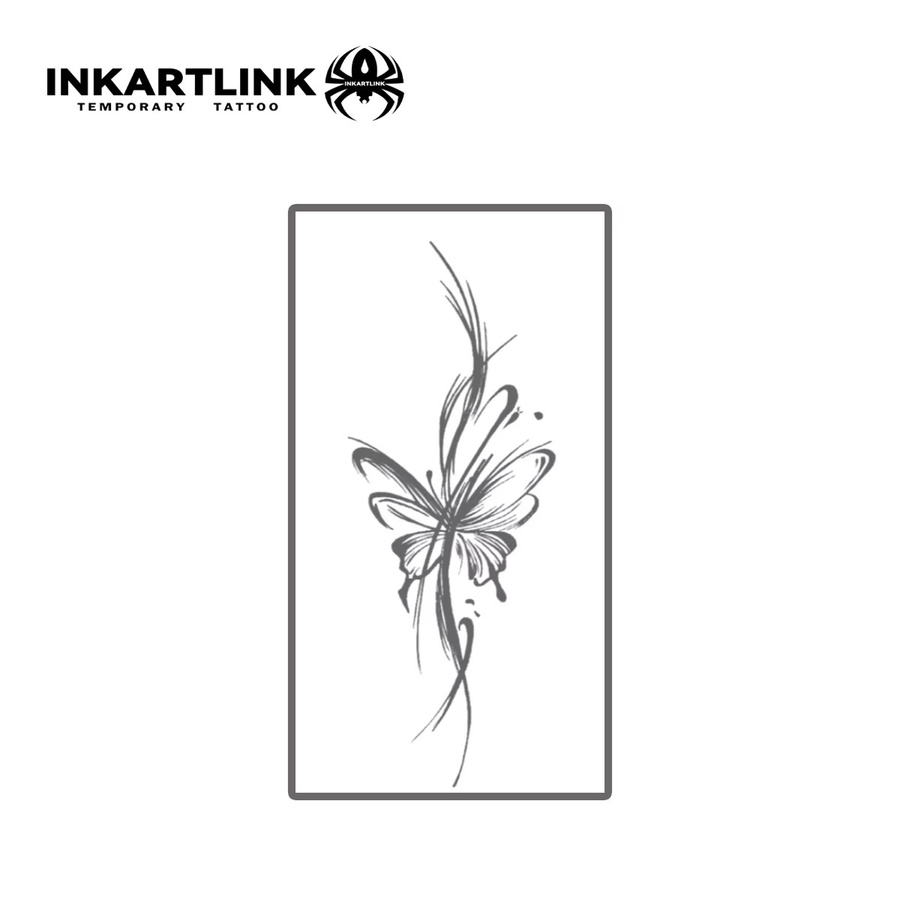 INKARTLINK Temporäre Tattoo-Aufkleber, Schmetterlinge - Bild 3