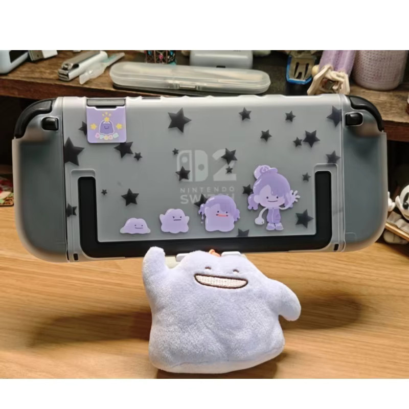 Bandai Switch 2 Schutzhülle mit Ditto-Muster aus geteilter Hartschale für Nintendo Switch 2nd Generation - Bild 4