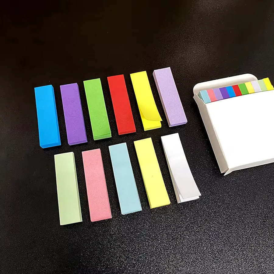 Bunte Mini-Haftnotizen in 11 Farben, selbstklebende Papier-Notizzettel für Schule und Organisation - Bild 4