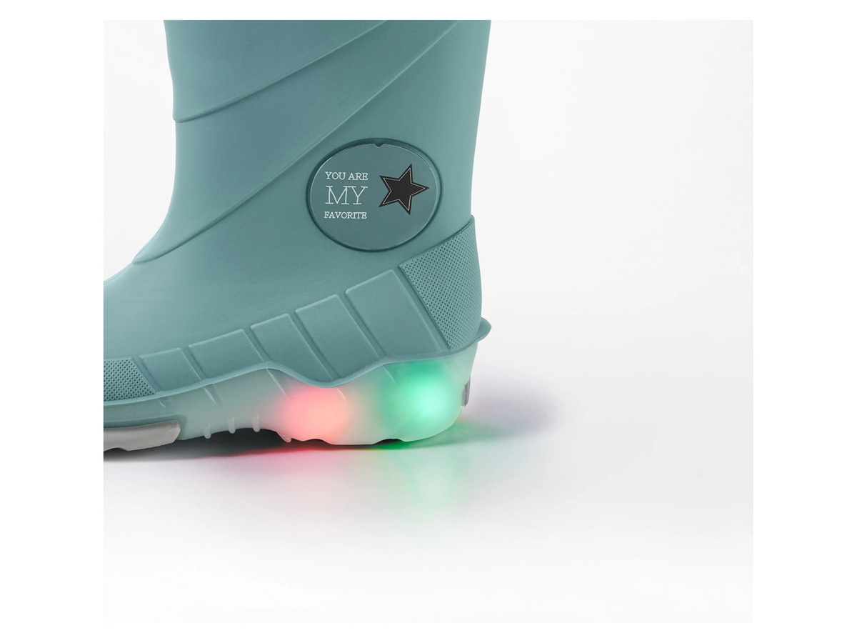 LUPILU Kleinkinder Regenstiefel mit Licht und Warmfutter, Blau, Größe 25 - Bild 2