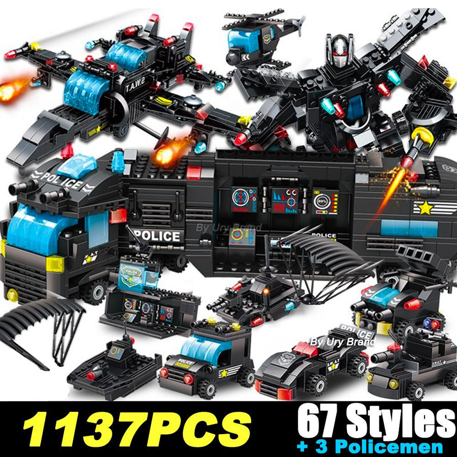 Linyi toy Polizei Swat Armeestil Gebäude Sammelset ab 14 Jahren - Bild 2