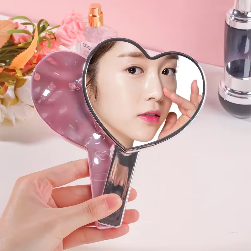 HMQ beauty Make-up-Spiegel Herzform mit Griff - Bild 2