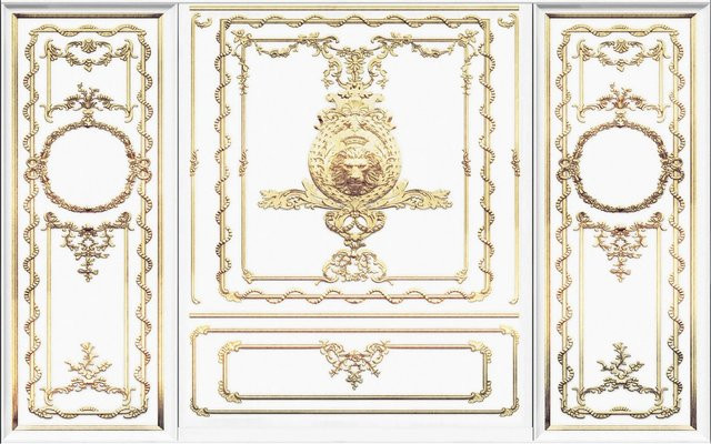 Komar Fototapete Roaring Royal in Gold Royal aus Vlies, B: 400 cm, H: 250 cm - Bild 1