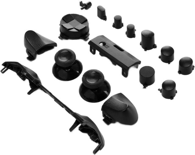 KaiSai Ersatzgriffe und Tasten-Set für Xbox Series X und Xbox Series S in Schwarz - Bild 1