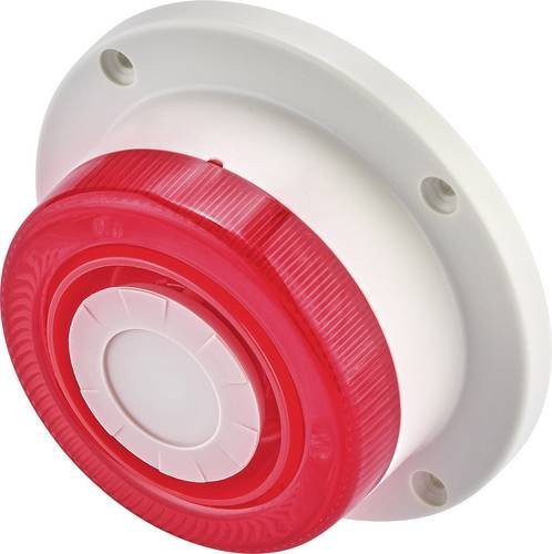 Sygonix SY-5045316 Alarm-Sirene mit Blitzleuchte für den Außenbereich, 112 dB, Rot, kabelgebunden - Bild 1