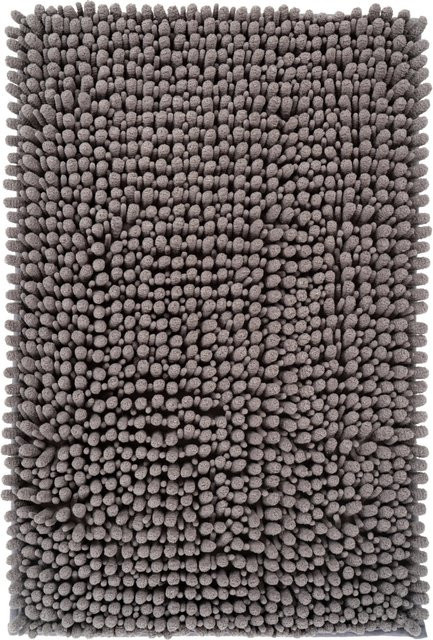 Lalee Badteppich Fluffy Grau, B/T: 90 x 50 cm - Bild 1