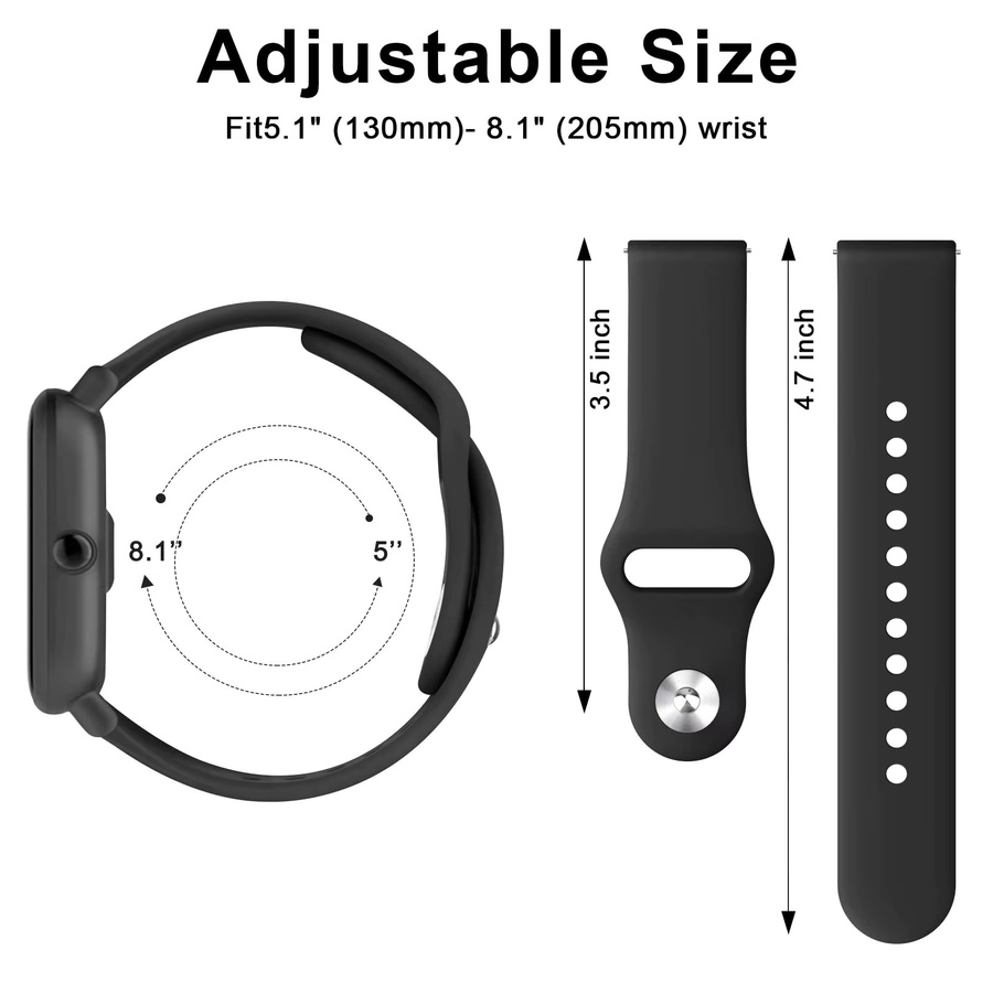 Chumoon Uhrenarmband Silikon, Xiaomi Mi Uhr 2, Unisex - Bild 4