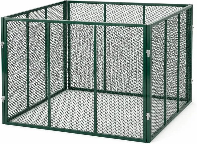 HomeLuxWorld Garten Komposter aus Metall in Grün, Volumen: 750 Liter, B/T/H: 100 x 100 x 75 cm - Bild 1