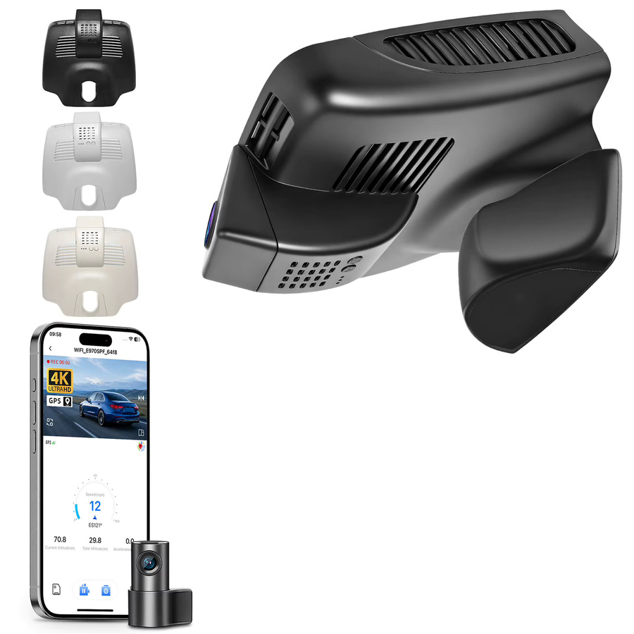Mangoal 4K Dashcam für Mercedes Benz GLC X253 C253 (2016-2020) Modell C/D mit GPS und WiFi in Schwarz - Bild 2