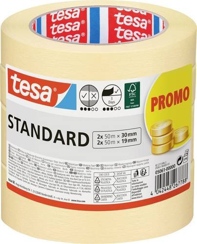 tesa Malerabdeckband 4er Pack Gelb 05061-00000-01 - Bild 1