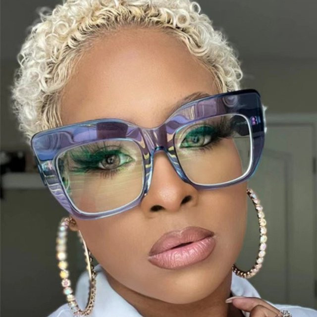 Samjune Computer Brille, Rund, Vollrand, Kunststoff, Transparent, Damen - Bild 1
