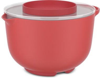 Mepal Rührschüssel Chef It mit Spritzdeckel und Ausgießer, Coral, 3 l - Bild 1